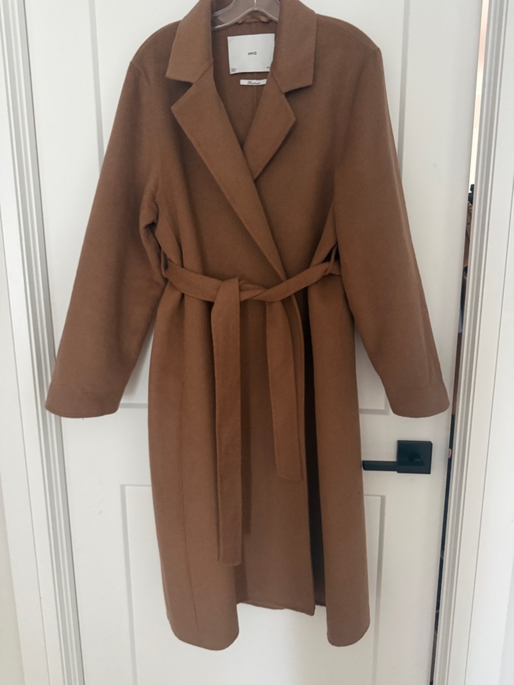 Mango Handmade Camel Wool-Blend Coat